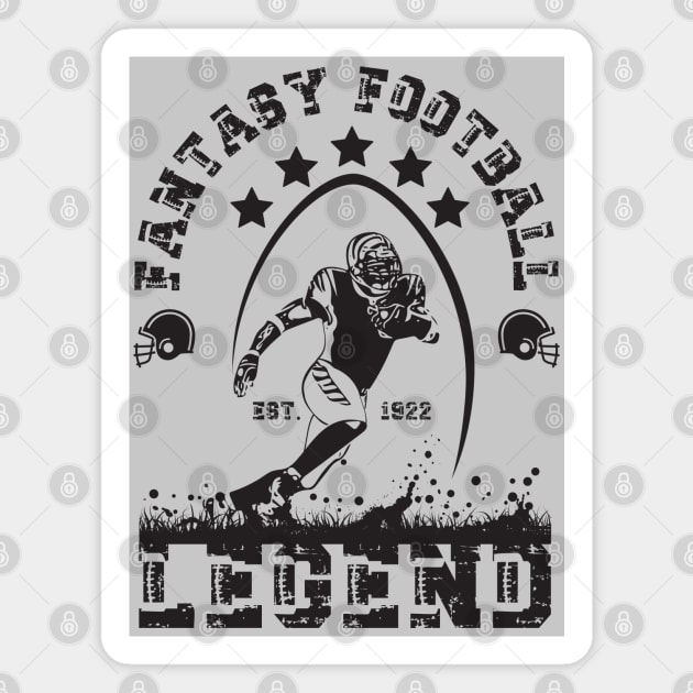 Fantasy Football Legend Magnet by Myartstor 